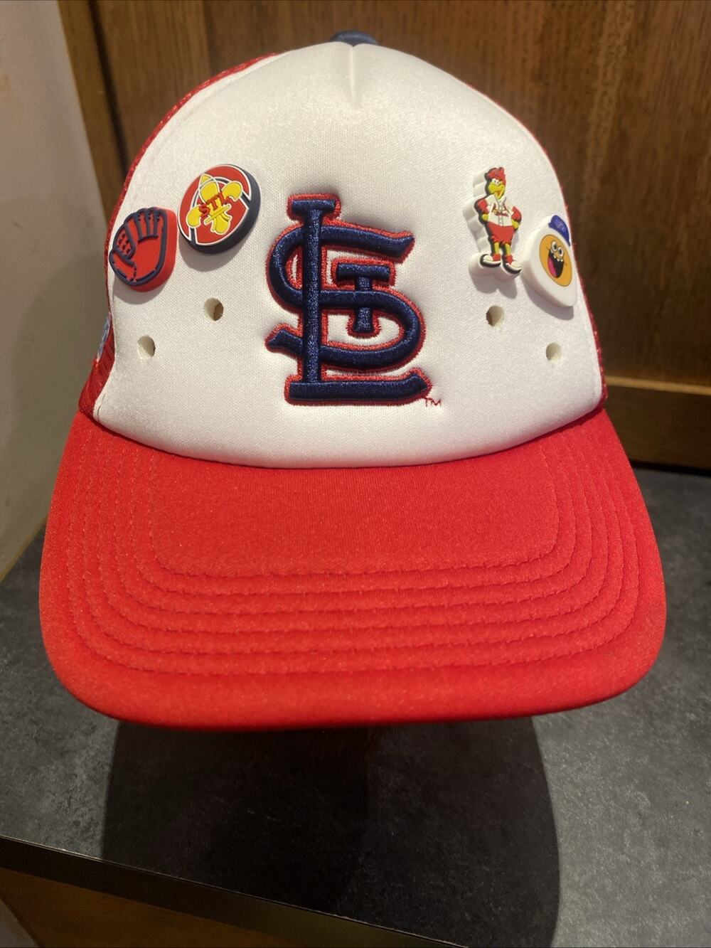 St Louis Cardinals Hat Cap SnapBack SGA 2025 Trucker Hi Chew With 4 Charms